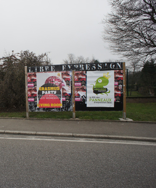 Panneaux d'expression libre à Schiltigheim