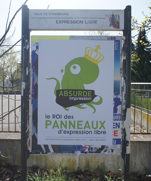 Panneaux d'expression libre Strasbourg Stockfeld