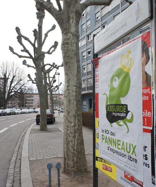 Panneau d'expression libre rue de Palerme - Strasbourg