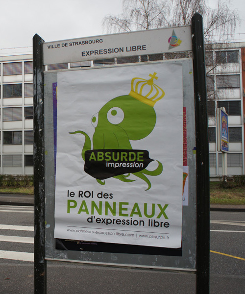 Affichage libre Strasbourg Robertsau Cité U